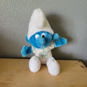 Vintage 1982 I Smurf You Plush Doll By Wallace Berrie & Co.